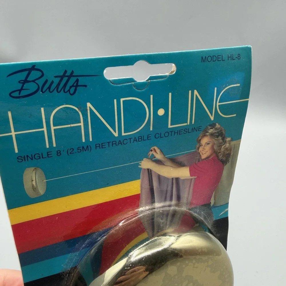 Vintage Butts Handi-Line Single 8' Retractable Clothesline H-8 Boats Indoor